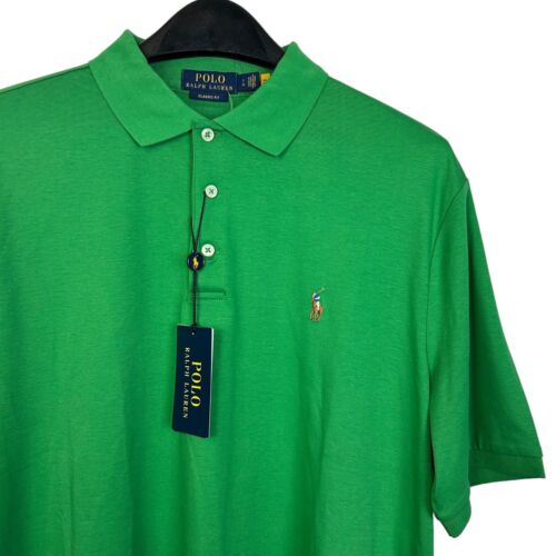 NEW Polo Ralph Lauren Men's Large Classic Fit Cotton Short Sleeve Lifeboat Green