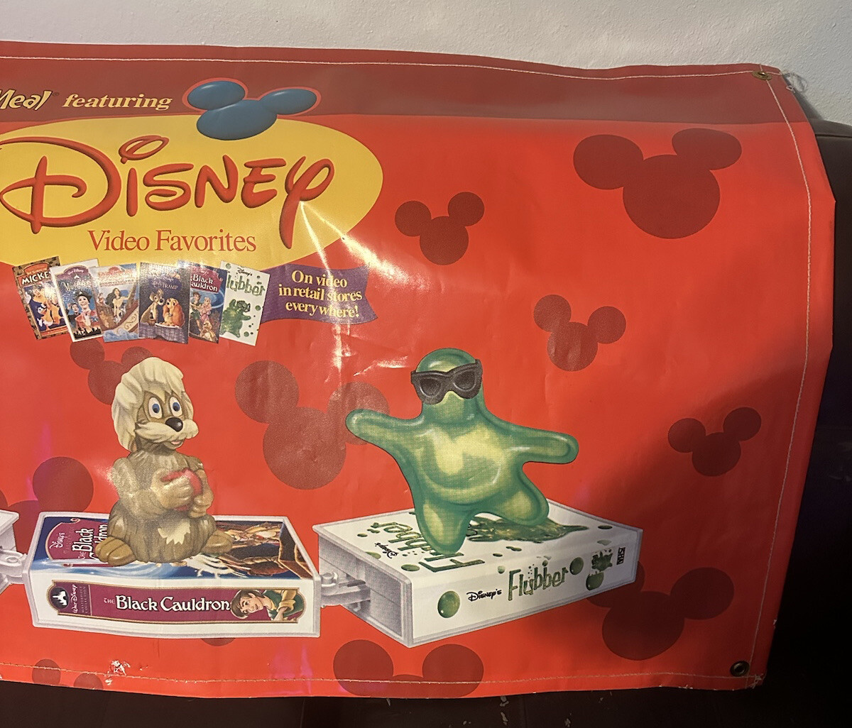 1998 McDonald's Happy Meal Lg 8' Banner Display Sign