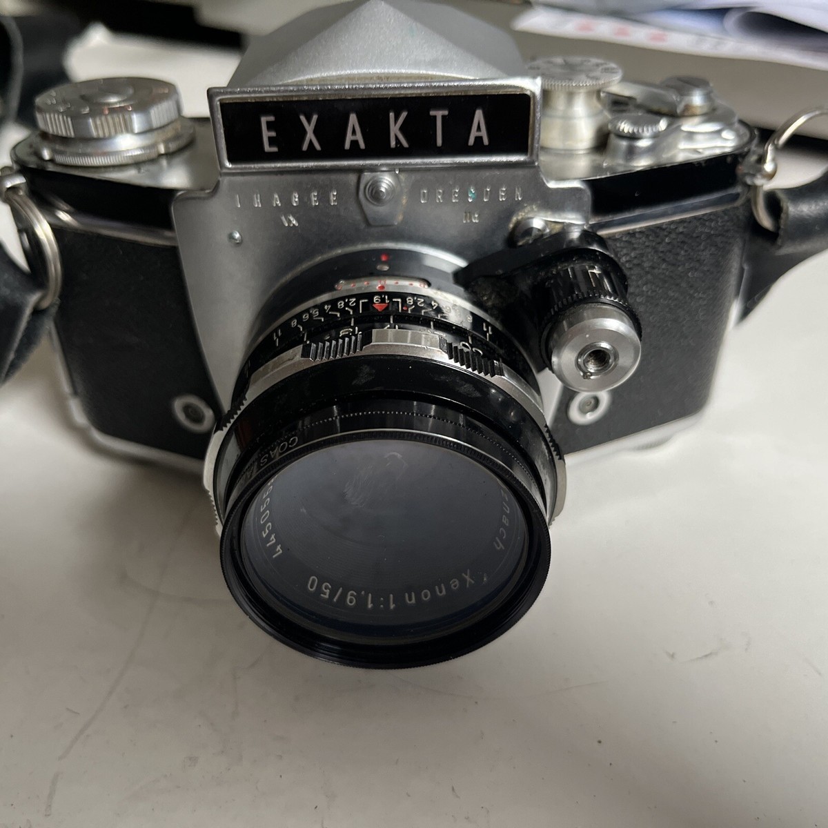 ジャンク EXAKTA Varex IIb フィルム一眼レフ　部品取り EXAKTA VAREX IIB 35mm SLR WITH CARL ZEISS f2 PANCOLAR ZEBRA LENS
