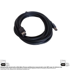 Cable Firewire IEEE 1394 400Mbps 6-Pin Male Male Black 15FT 175501