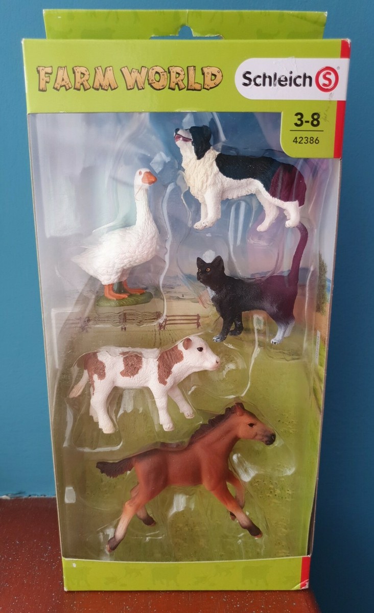 Set Schleich Farm World – 5 Animaux De La Ferme Réalistes – Dès 3 Ans – Figurines Peintes à La Main