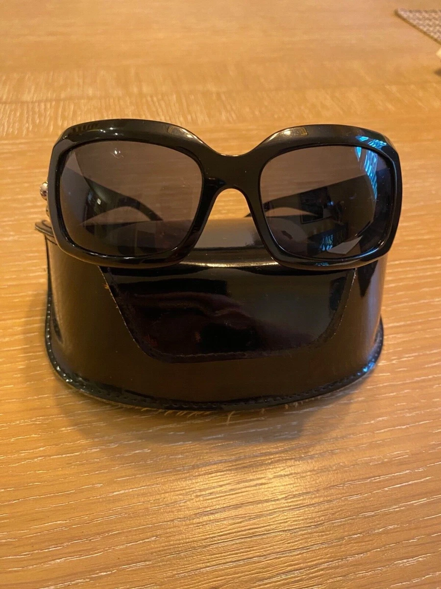 Bvlgari Sunglasses 856-B with Swarovski Crystal Flowers with case