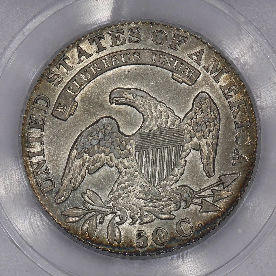 1830 Capped Bust Half Dollar 50c ICG AU50 O-105 - R-4 Variety! - Image 3 of 4