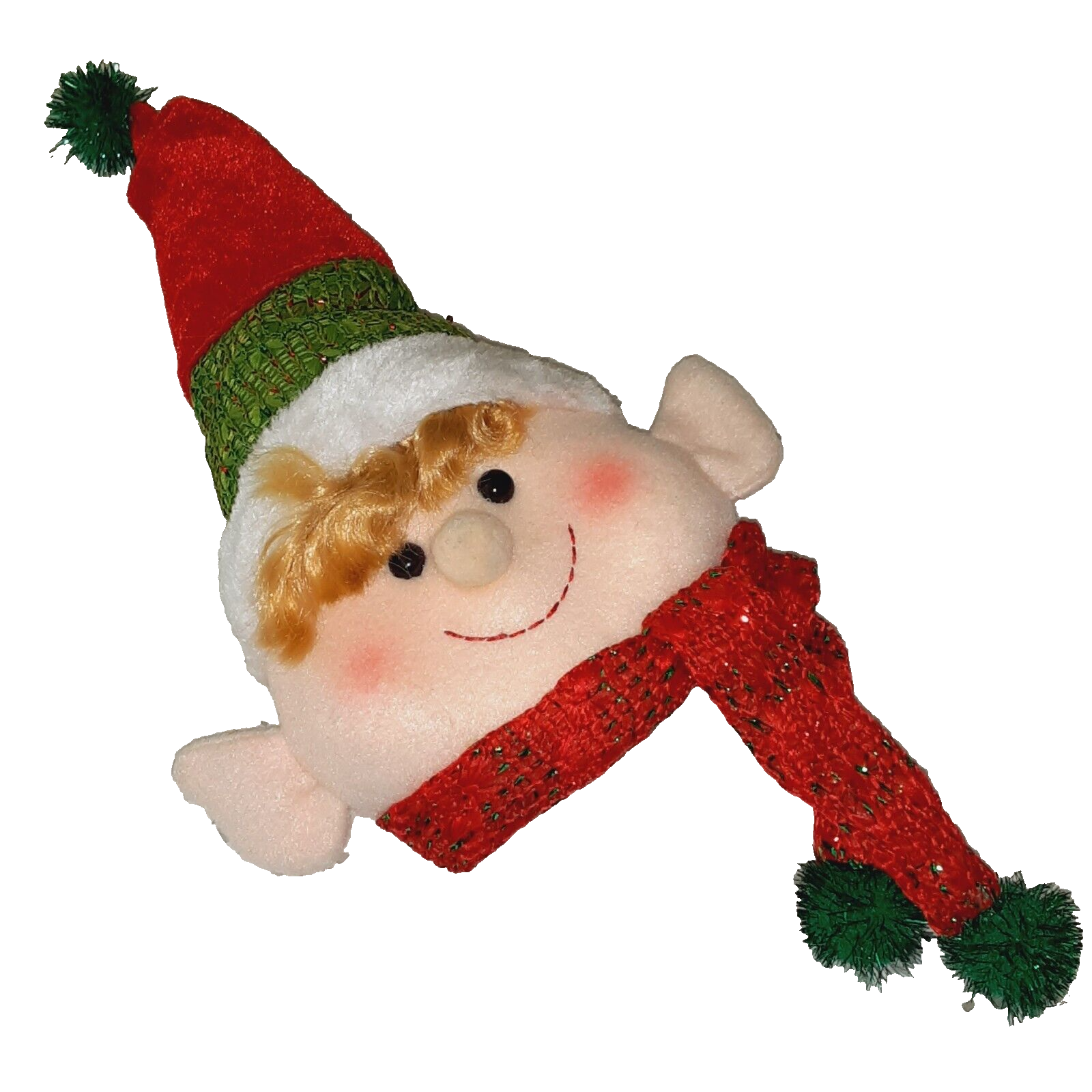 Festive Felt Elf Hat with Styrofoam Face 11