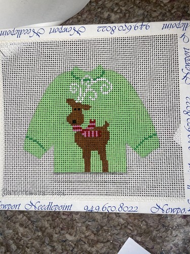 Stitch-Its reindeer Pullover (Stitch It's SII-116 Reindeer Antlers Pullover KCN - Picture 2 of 2