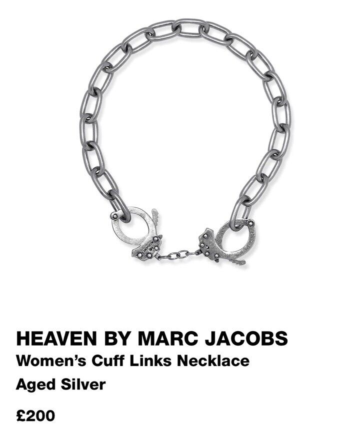 Heaven By Marc Jacobs Cuff Links Handcuffs Necklace Aged Heaven By Marc Jacobs Cuff Links Handcuffs Necklace Aged