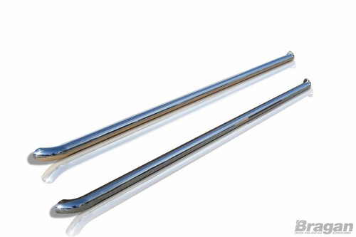 Side Bars - CURVED To Fit Volkswagen Transporter T5 SWB 10 - 15 Stainless Steel - Picture 2 of 8