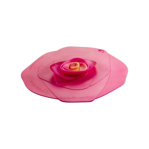 Charles Viancin 1510 - Set di 2 copri tazze (in silicone), rosa