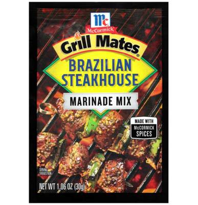 McCormick Grill Mates Brazilian Steakhouse Marinade - 1.06 Oz - Pack of 3