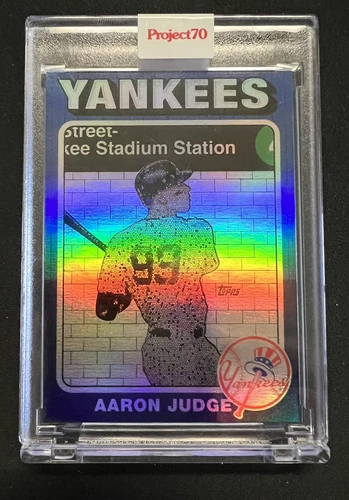 TOPPS PROJECT 70 FOIL #110 AARON JUDGE by JEFF STAPLES YANKEES 15/70