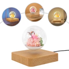 Magnetic Levitation Flower Light Floating Flowers with LED Light For Home Decro