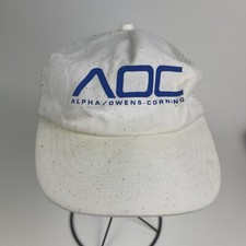 Vtg USA Made Alpha Owens Corning Fiberglass Trucker Hat Snapback Cap Vintage