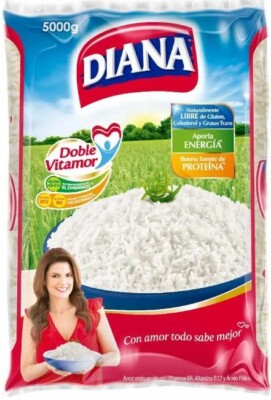 Arroz Diana Vitamor, 11 lb Bag, Gluten-Free and Non-GMO White Rice Bag