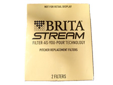 Brita STREAM Filter As You Pour Pitcher Replacement Filters 2 Pack NEW SEALED