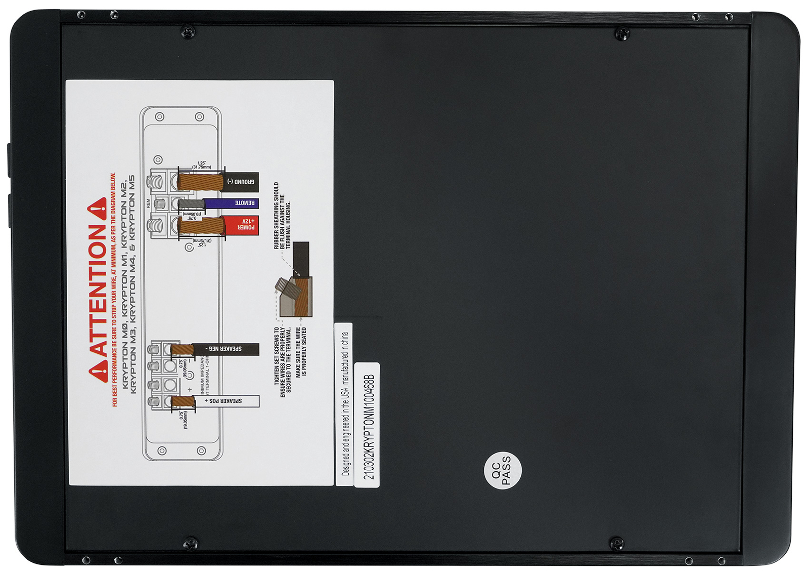 Автомобильный усилитель Rockville KRYPTON-M1 мощностью 2000 Вт Пиковый 500 Вт среднеквадратичный Моно 1 Ом Пульт дистанционного управления Комплект усилителей