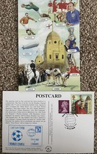 England v Germany 2000 First Day ‘Cover’/Postcard