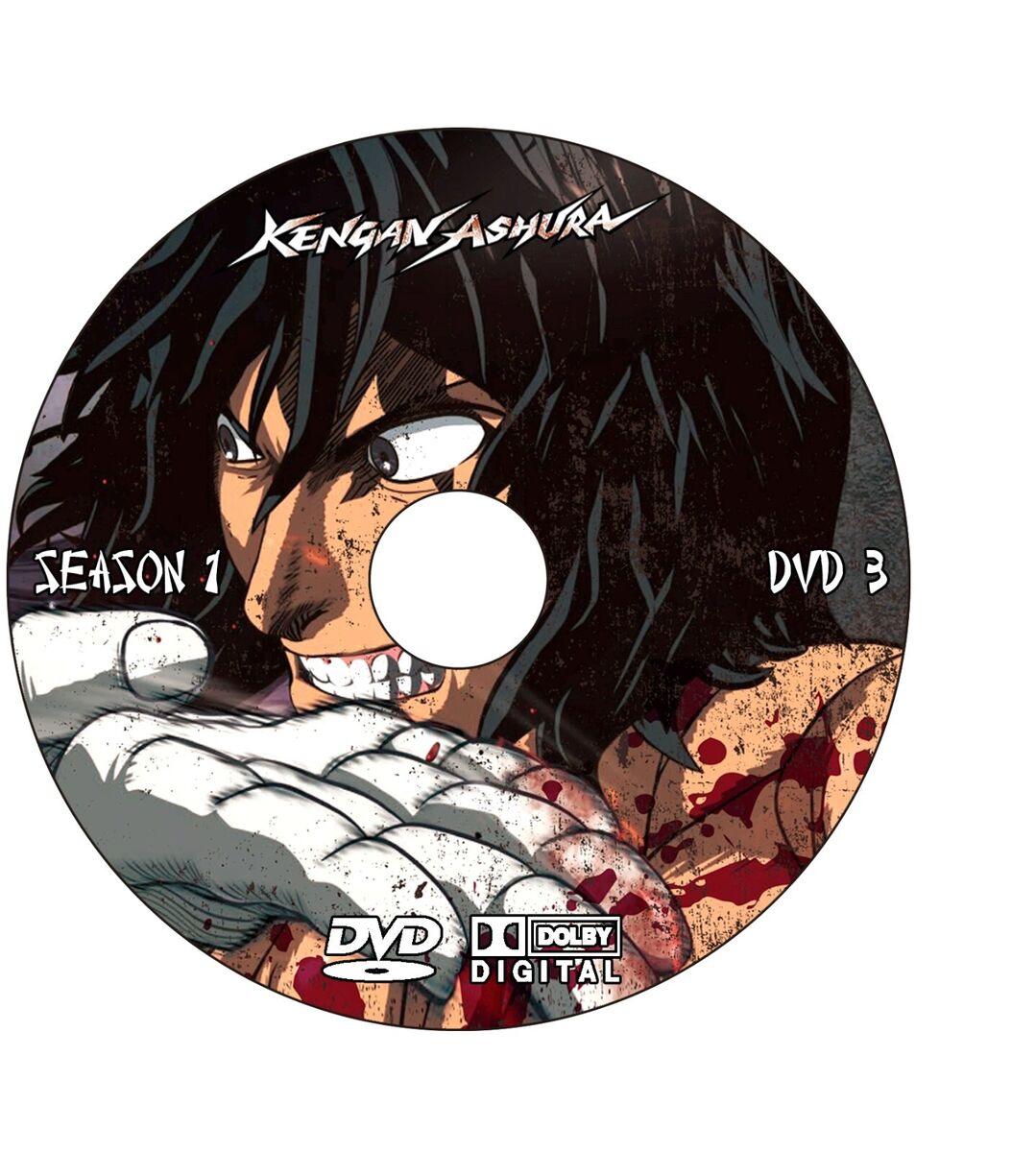 ANIME, KENGAN ASHURA, Episodes 36, ENG/AUDIO, 5 DVD, 1st & 2nd