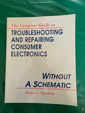 Troubleshooting Repairing Consumer Electronics Without a Schematic davidson