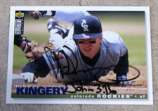 Mike Kingery Hand Signed Autograph Auto 1995 Collector's Choice
