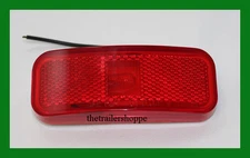 Red Incandescent Clearance Side Marker Lights Trailer 4" X 1-1/2" Surface Mount