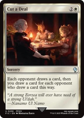 NM Surge Foil Cut a Deal, MTG, Final Fantasy Commander, Magic, 238