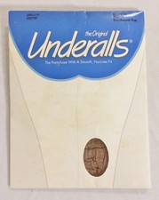 Vintage The Original Underalls Pantyhose Size C-D Style 310 Nude Reinforced Toe