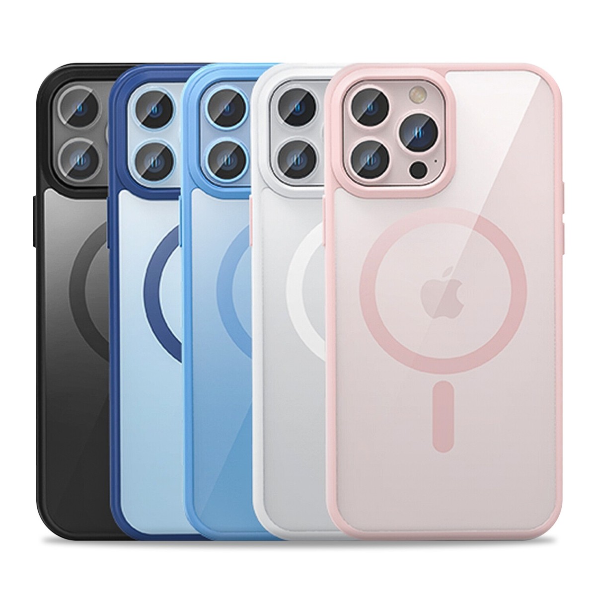 For iPhone 15 Pro Max 14 13 12 11 Pro Magnetic MagSafe Shockproof Slim Hard  Case