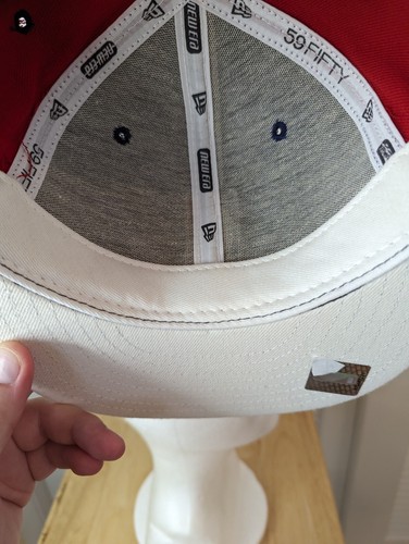 NWS Vintage New Jersey Nets NBA Logoman New Era 59fifty Pinwheel 7 3/4 MUSA - Picture 7 of 11