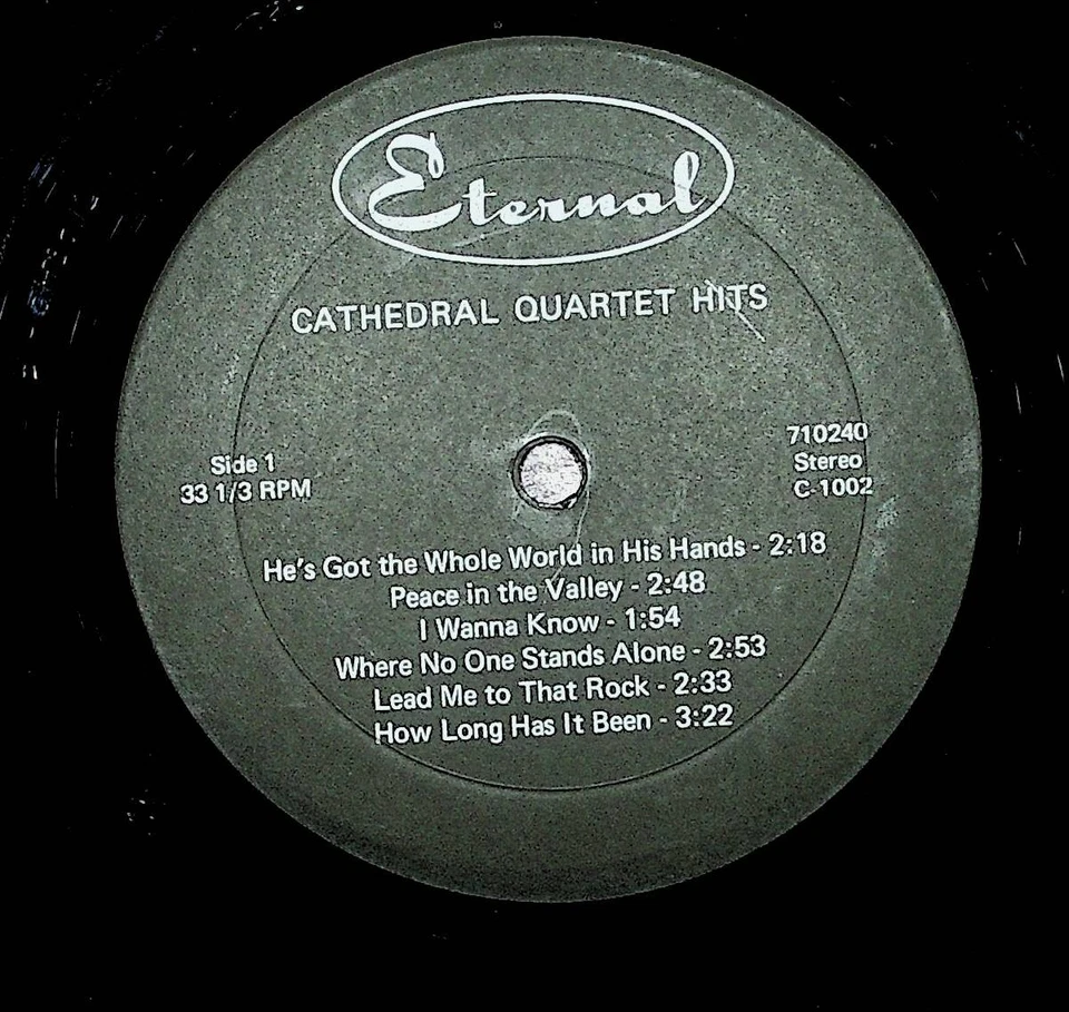 Cathedral Quartet Hits Gospel Christian Vinyl LP Record Foto 4 de 4