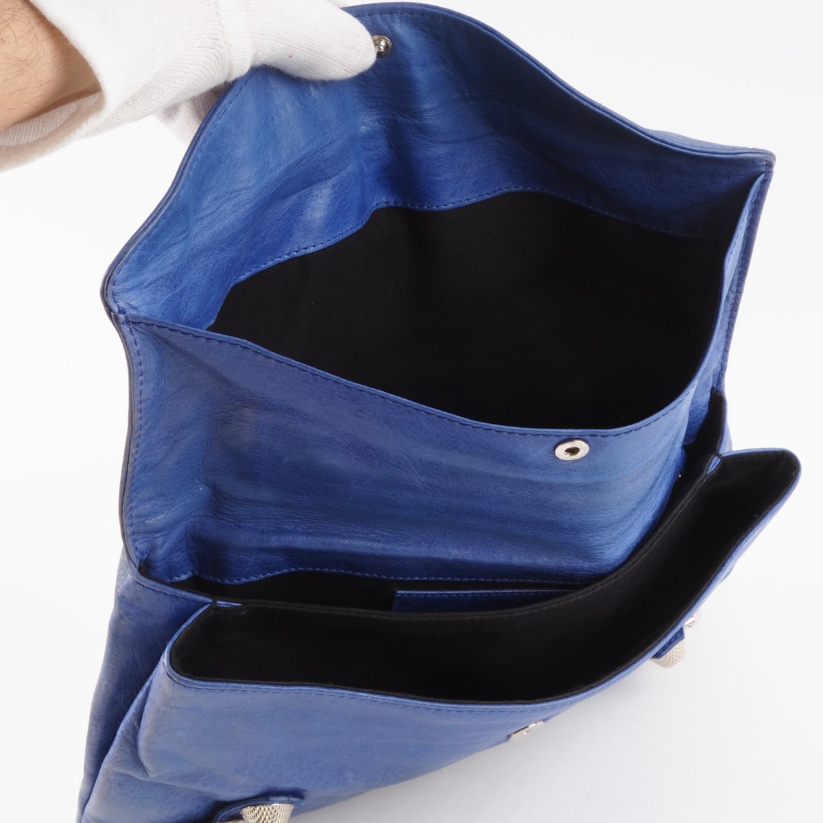 BALENCIAGA 186182 City Giant Envelope Clutch Luxury Lambskin BALENCIAGA 186182 City Giant Envelope Clutch Luxury Lambskin