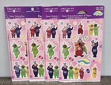 Vintage Easter Teletubbies Stickers 2 Sheets • Sealed • New Old Stock (Lot Of 4)