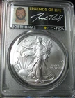 2026 American Eagle Silver Joe Thomas Signed 1st Strike MS-70 PCGS Graded #716C