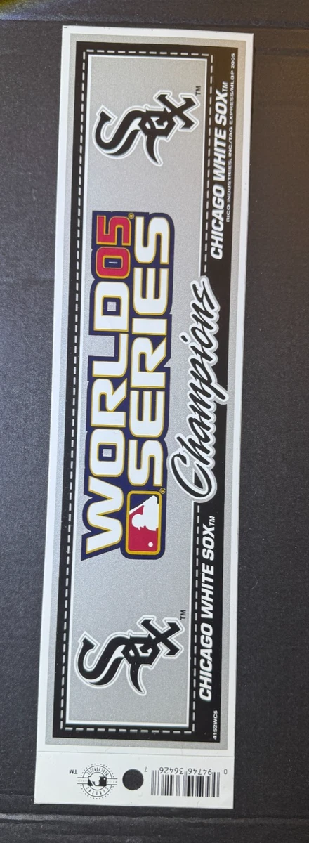 Chicago White Sox Jersey Logo Vinyl Decal Sticker – Glossy White – 5 Year Warranty – USA Made