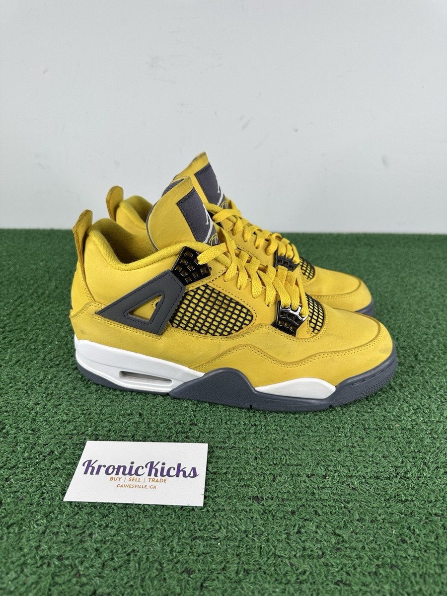 Size 9 - Jordan 4 Retro Mid Lightning - No Box 195238771454| eBay