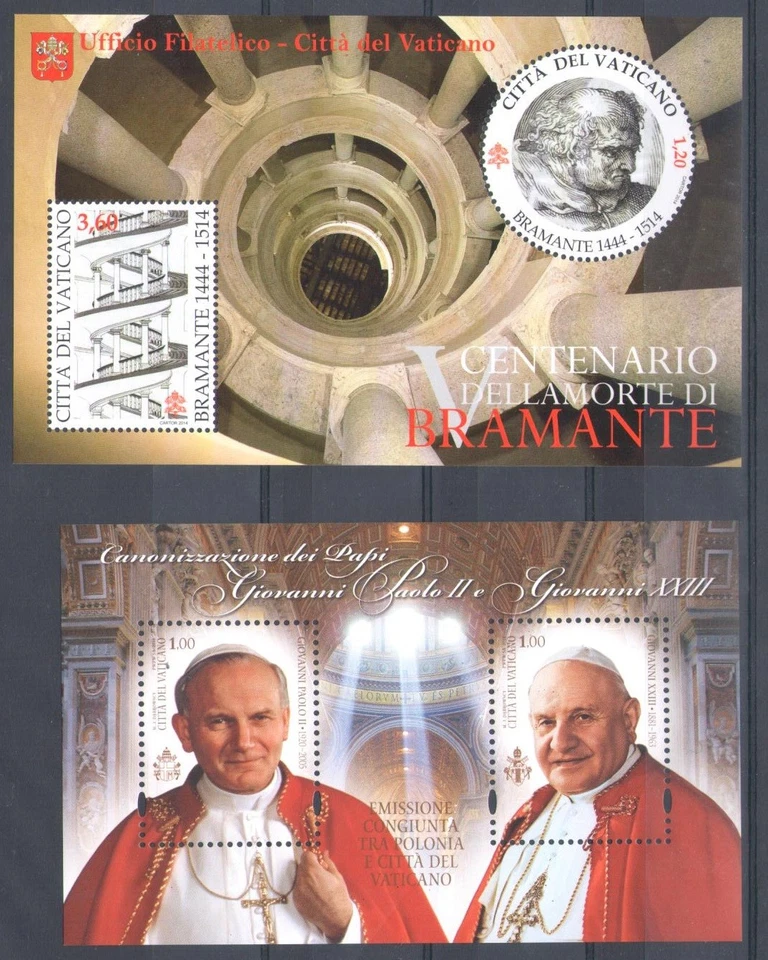 2014 Vatican, New Stamps, Complete Vintage, 26 Values + 5 Sheets + 1 Booklet - M - Image 3 of 4