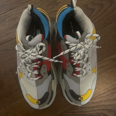 Balenciaga Triple S Multicolor Men's Lace Up Low Top Sneakers Athletic Shoes