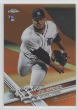2017 Topps Chrome Orange Refractor 2/25 Joe Jimenez #192 0zj6