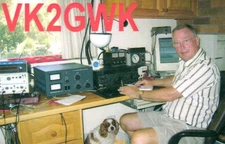 New South Wales Australia VK2GWK QSL Radio Postcard