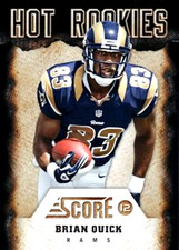 2012 Score HOT ROOKIES #12 Brian Quick RC St. Louis Rams