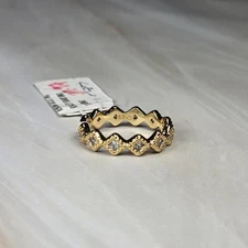 Kendra Scott Kinsley Gold Band Ring Size 6 HTF sold out New With Tags NWT