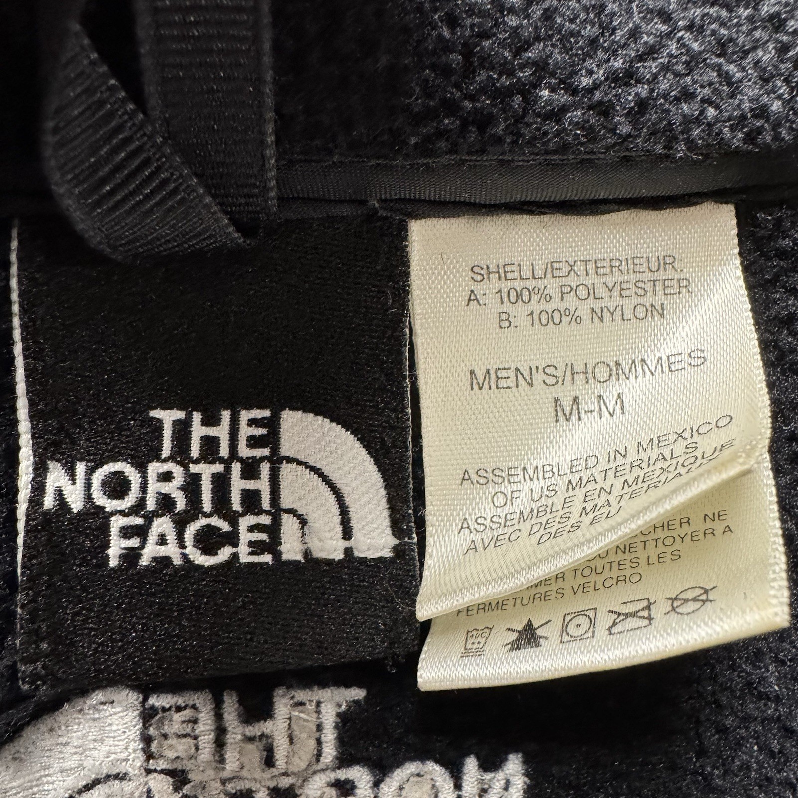 The North Face Men’s Full Zip Fleece Jacket Black Ski Hiking Layer Medium Pocket thumbnail 6