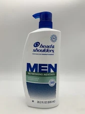 Head and Shoulders Mens Dandruff Shampoo, Refreshing Menthol, 28.2 Oz