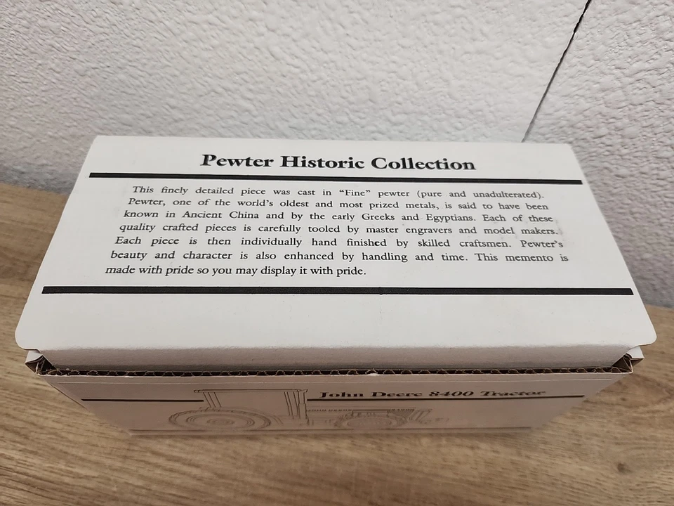 1/43 Pewter John Deere 8400 Regular Edition - Image 2 of 4
