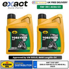 Image of KROON OIL Torsynth MSP 5W-30 Approved Under BMW Longlife-04, VW 505.01 - 1L x 2