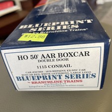 Branchline Trains Blueprint Ho Kit 1021 50 Aar Boxcar Conrail Double Door Nos