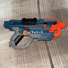 NERF GUN ELITE 2.0 COMMANDER PUMP SPRING ACTION SPONGE BULLET GUN TOY PRW-OWNED