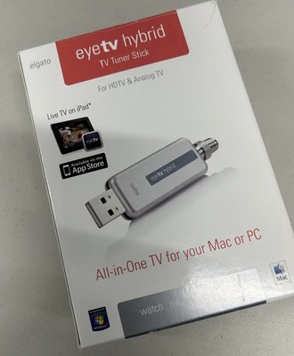 Elgato EyeTV Hybrid TV Tuner Stick HDTV Analog TV for Mac or PC New Open Box