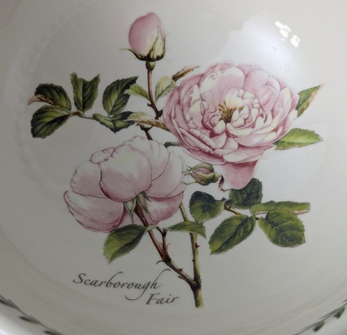 Portmeirion Botanic Roses Polar Star & Scarborough Fair set zuppiere 6,5" - Foto 12 di 19