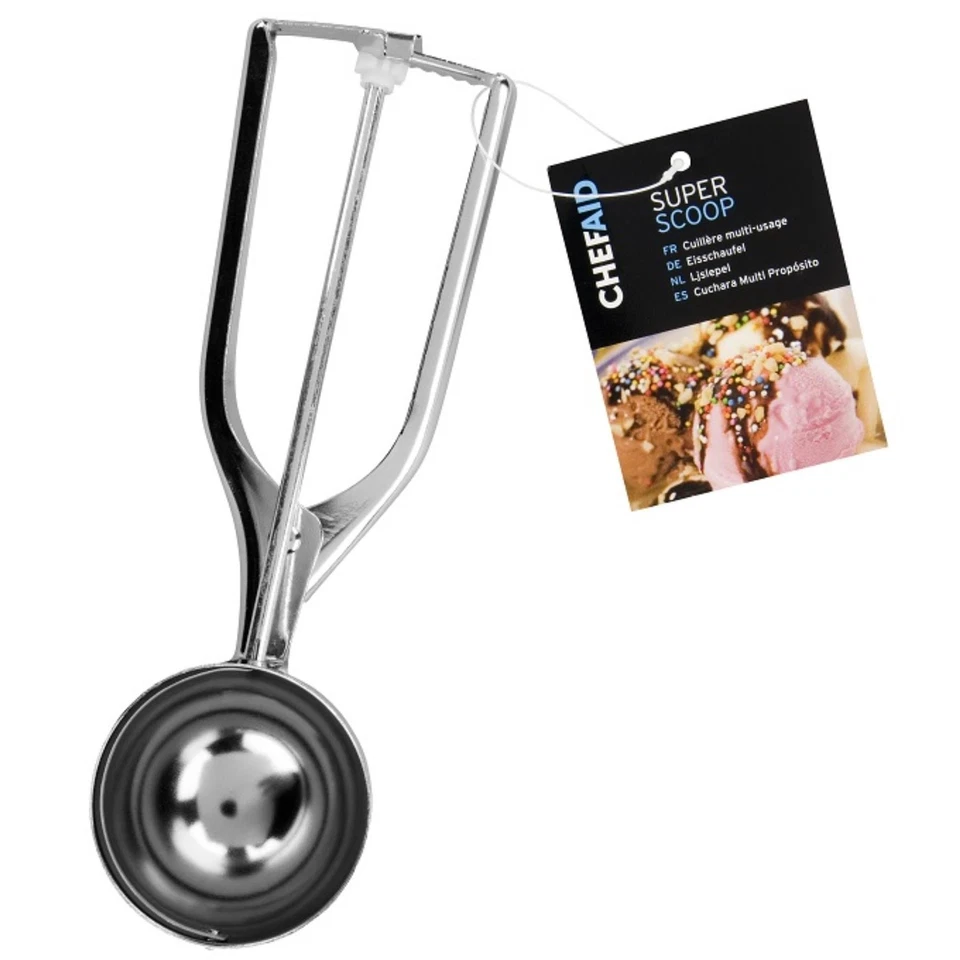 Chef Aid Chrome Eiscreme Superlöffel│Ideal Für Hart Gepackte Eiscreme - Bild 2 von 3