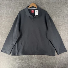 Nike Tech Fleece Reimagined Polo Men's Anthracite Gray Size Large FZ7570-060